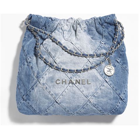 chanel blue handbags|chanel 22 bag small.